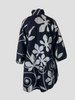 Armani Collezioni black & silver cotton blend A- line coat size UK10/US6