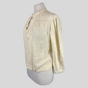 Isabel Marant Etoile cream cotton blend long sleeve top size UK8/US4