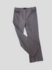Theory grey print wool blend straight cropped trousers size UK12/US6