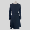 Goat black 100% wool long sleeve belted dress size UK10/US6