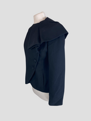 Emporio Armani black long sleeve jacket size UK10/US6