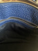 Burberry navy grained leather crossbody small bag
