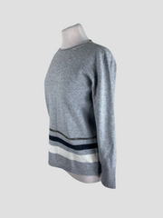 Fabiana Filippi grey wool, silk & cashmere blend jumper size UK12/US8