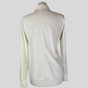 Dorothee Schumacher cream silk blend long sleeve shirt size UK10/US6