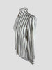 Frame cream striped 100% silk shirt size UK6/US2
