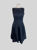 Prada black sleeveless wool & silk evening dress size UK10/US6