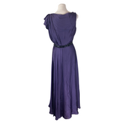 Jenny Packham purple 100% silk long evening dress size UK12/US8