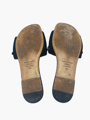Isabel Marant black & silver flat sandals size UK3/US5