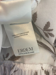 Erdem tropical bloom print Helena 100% cotton dress size UK12/US8