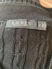 Ralph Lauren black v neck jumper size UK12/US8