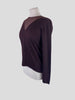Akris brown cashmere & silk long sleeve jumper size UK10/US6